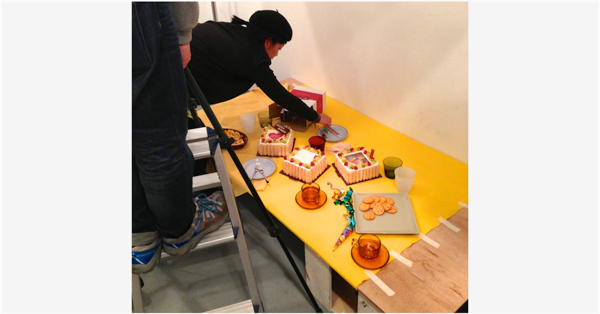 PICT CAKEメインビジュアル撮影の様子